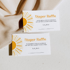 Minimalistiskt sol-träffel biljett tilläggskort