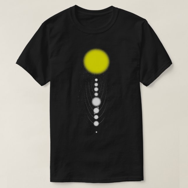 Minimalistiskt solärt system av Tobe Fonseca T Shirt (Design framsida)