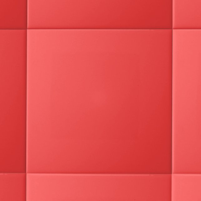Minimalistiskt Solid Färg | Coral Red Kakelplatta (Skapare uppladdad)