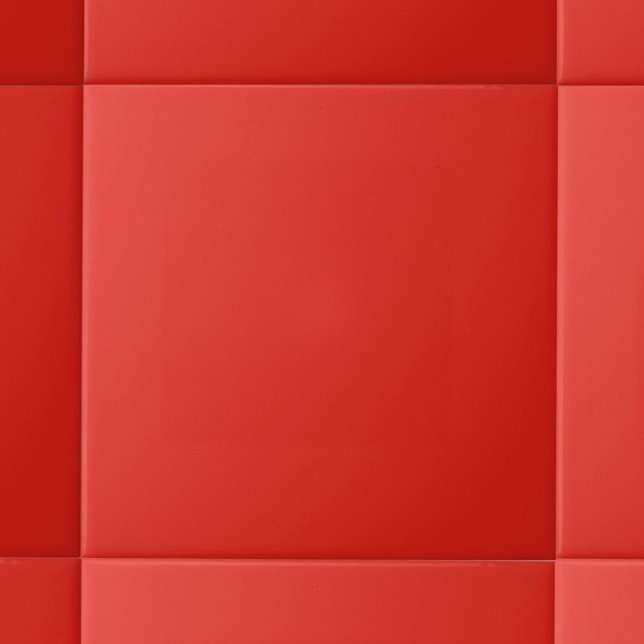 Minimalistiskt Solid Färg | Lava Red Kakelplatta (Skapare uppladdad)