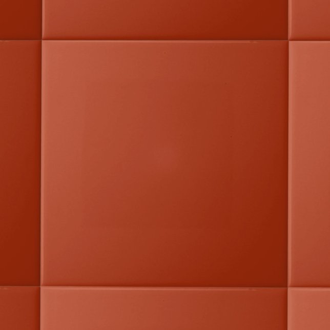 Minimalistiskt Solid Färg | Rusty Red Kakelplatta (Skapare uppladdad)