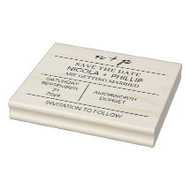 Minimalistiskt spara datumets bröllopsstämpel |