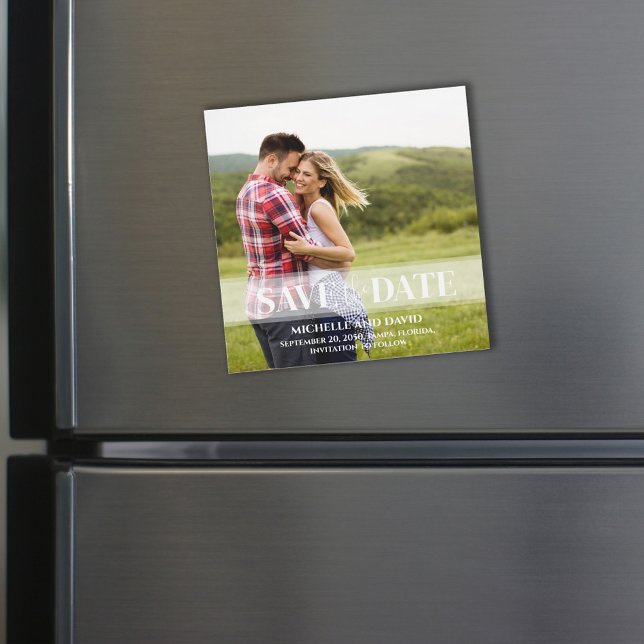 Minimalistiskt spara datumsymbolfoto | Magnetiskt (Skapare uppladdad)