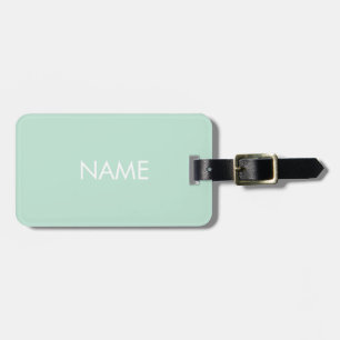 Minimalistiskt specialnamn för sjöskummint grönt m bagagebricka