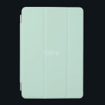 Minimalistiskt specialnamn för sjöskummint grönt m iPad mini skydd<br><div class="desc">Elegant minimalistisk modern grönt för sjöskummint,  eget namn monogram initialer iPad mini Cover</div>