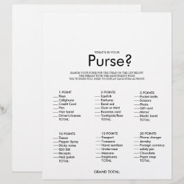 Minimalistiskt spel för vad som finns i din Purse 