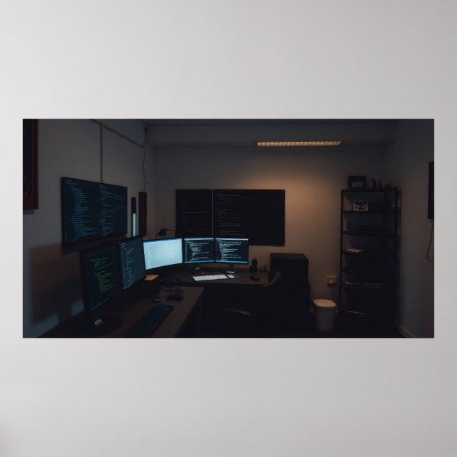 Minimalistiskt spelar rum poster (Framsidan)