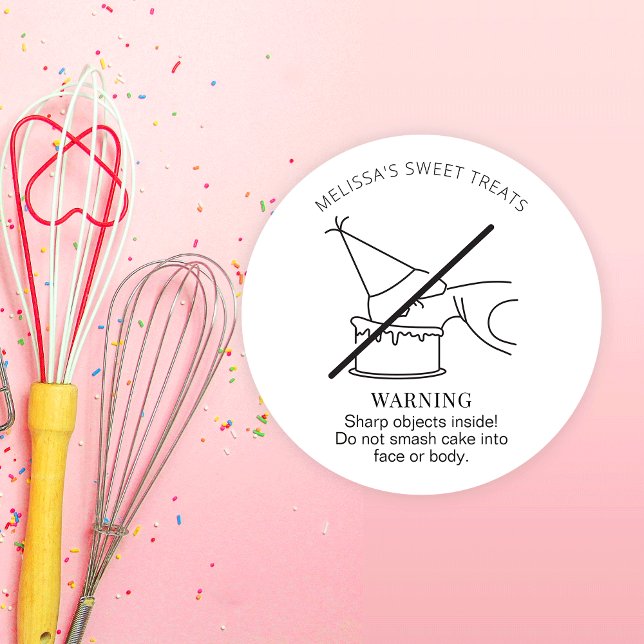 Minimalistiskt stäng inte Ansikte i kummelvarninge Runt Klistermärke (Skapare uppladdad)