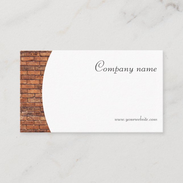 Minimalistiskt stenfoto QR-Affärskort Visitkort (Framsida)