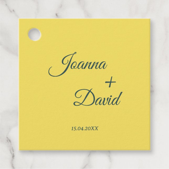 Minimalistiskt Stil | Kalligrafi Teckensnitt Bröll Gåvor Etiketter (Framsida)