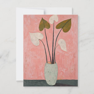 Minimalistiskt Stollig-blommor nr 031 Vykort