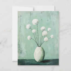 Minimalistiskt Stollig-blommor nr 058 Vykort