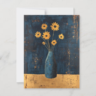 Minimalistiskt Stollig-blommor nr 059 Vykort