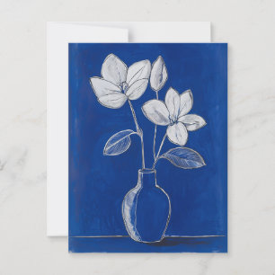 Minimalistiskt Stollig-blommor nr 071 Vykort