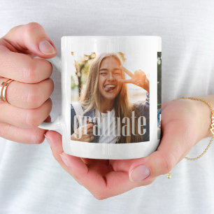 Minimalistiskt Student Bild enkelt Modern Foto Kaffemugg
