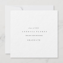 Minimalistiskt Student-fotoannonskort