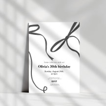 Minimalistiskt svart band 30-årsfirande