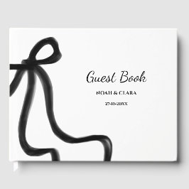 Minimalistiskt svart fack för enkel Elegant Gästböcker