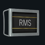 Minimalistiskt svart Guld och vitt Monogram<br><div class="desc">Tre stora,  vita brev bildar den visning som du kan ersätta med ett lämpligt monogram. Initialer är på en svart bakgrund. Faux guld rand är en konstnärlig återgivning.</div>