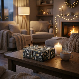 Minimalistiskt svart med Guld och Silver Glitter d Presentpapper