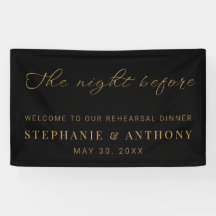 Minimalistiskt svart och Guld före Bröllop