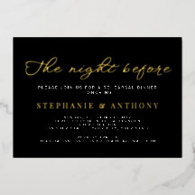 Minimalistiskt svart och Guld före Bröllop