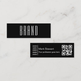 Minimalistiskt, svart och vitt, modernt EMPIRE-tec Mini Visitkort