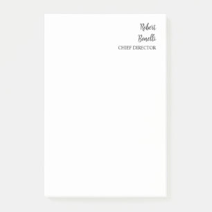 Minimalistiskt, svart och vitt modernt post-it block