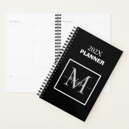 Minimalistiskt svart och vitt monogram