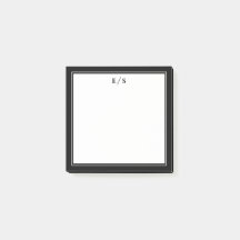 Minimalistiskt svartvita Gräns-monogram