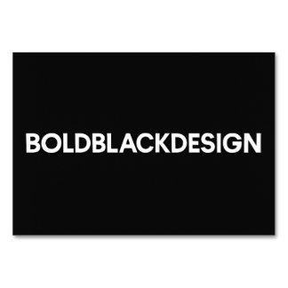 Minimalistiskt svartvitt Bord-kort Bordsnummer