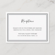 Minimalistiskt svartvitt-bröllop