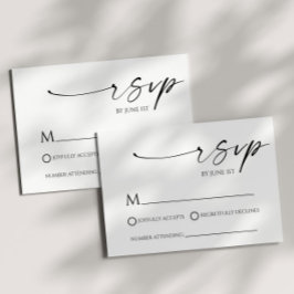 Minimalistiskt svartvitt för elegant-Bröllop OSA