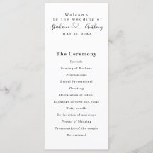 Minimalistiskt svartvitt med hjärta Bröllop