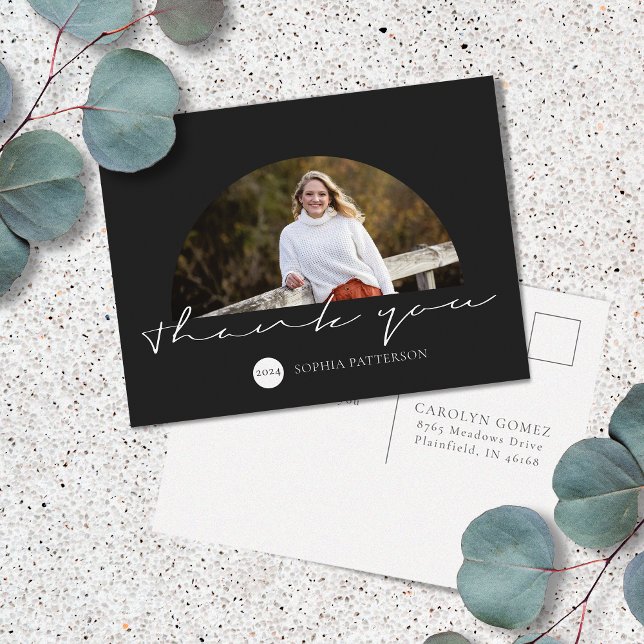 Minimalistiskt Tack-foto Vykort (Skapare uppladdad)