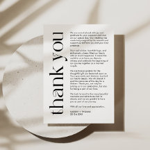 Minimalistiskt tack med fet typografi