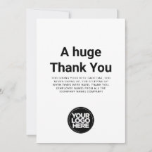 Minimalistiskt Tack, valfritt Färg-avläsningskort