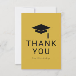 Minimalistiskt tackkort Studenten för vänner Anteckningskort