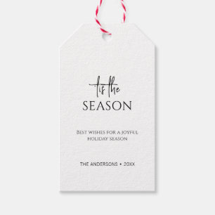 Minimalistiskt tal om säsongens juljul-Helgdag Presentetikett
