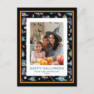 Minimalistiskt taloky Happy halloween 1-foto Helg Vykort