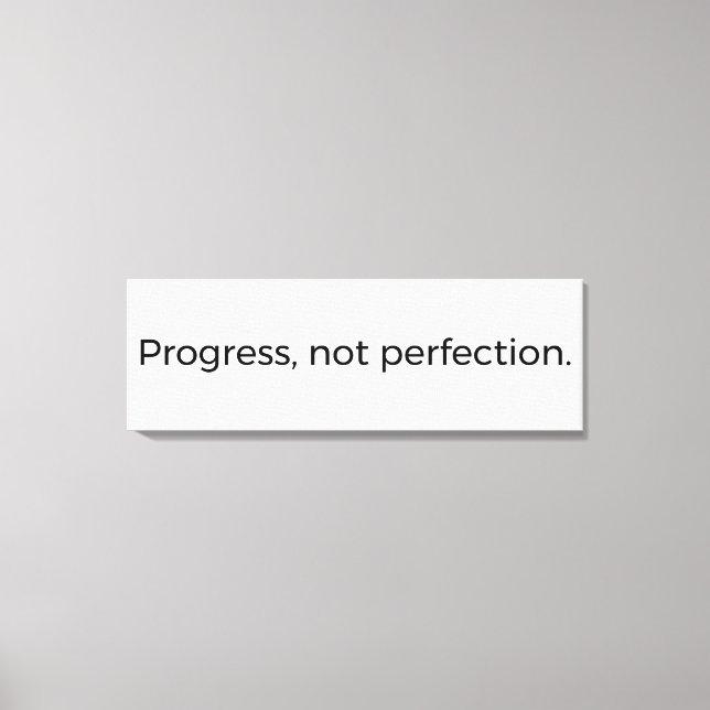 Minimalistiskt tänkesätt för väggkonst - framsteg  canvastryck (Framsida)