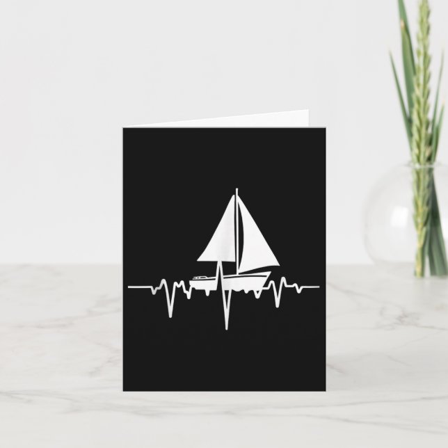 Minimalistiskt Tanktop för utformning av segelbåta Kort (Framsida)
