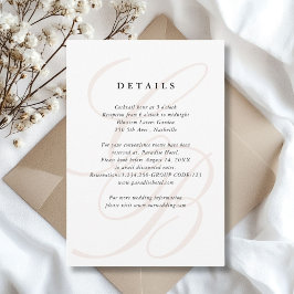 Minimalistiskt teckensnittsmonogram | Elegant bröl OSA Kort