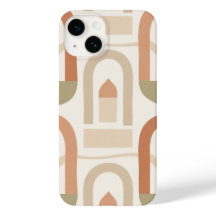 Minimalistiskt Telefonfodral Med Jordtoner Och Val