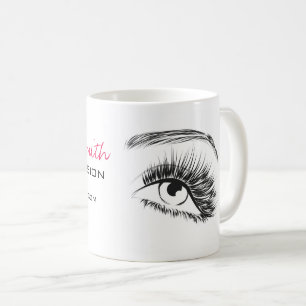 Minimalistiskt tillsatsverktyg för svartvitt kaffemugg