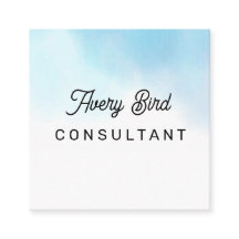 Minimalistiskt trendande Affärskortet Vatten Färg