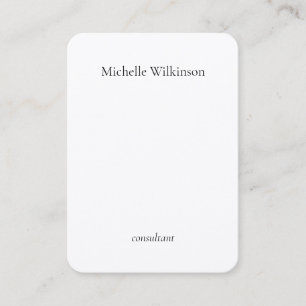 Minimalistiskt Trendig Black White Plain Kreativ Visitkort