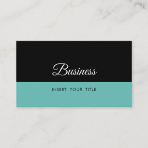 Minimalistiskt Trendig Elegant Light Teal-Affärsk Visitkort