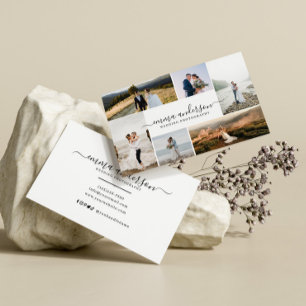 Minimalistiskt Trendig Fotokollage Fotograf Visitkort