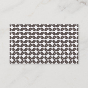 Minimalistiskt Trendig-kaffebönor Mönster Visitkort